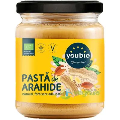 Pasta de Arahide fara Sare Adaugata Ecologica/Bio 500g