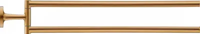 Bara prosop Duravit Starck T 0099410400, montare pe perete, pivotanta, 470 mm, metal, Bronz mat