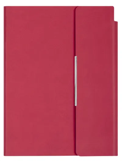 Agenda din piele cu capac magnetic Velvet A5 - Roz