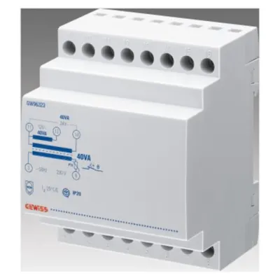 Transformator sonerie - 30VA 230/12+12=24V - 3 module