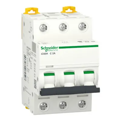 Acti9 Ic60H, Intreruptor Automat Miniatura, 3P, 2A, curba C