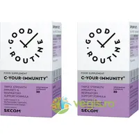 Pachet C Your Immunity 30cps vegetale + 30cps vegetale Secom,