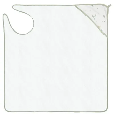 Prosop cu glugă Bimbidreams - Trex Duo, 100 x 100 cm, White/Green