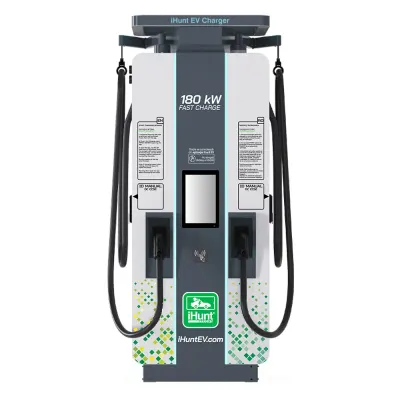 Statie de incarcare ultra rapida cu monetizare iHunt EV DC 180KW V4 2x CCS 2 - Integrare iHuntEV