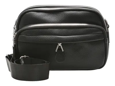 Geanta FLAVIA PASSINI neagra, 9468, din piele ecologica