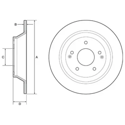 Disc frana DELPHI BG4956C