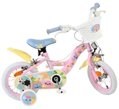 Bicicletă pentru copii cu roți ajutătoare E&L cycles - Disney Stitch, 12''