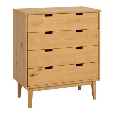 Comodă în culoare naturală din lemn de stejar 75x85x38 cm Garrison – Rowico