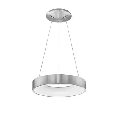Lampa suspendata RANDO THIN Brushed Silver Aluminiu & Acrylic LED 30 Wat 230 Volt 1950Lm 3000K IP20