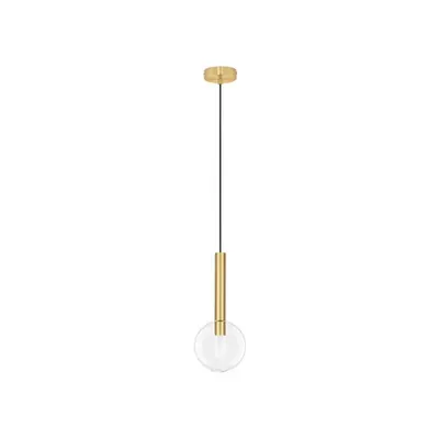 Lampa suspendata AMELIA Nisipiu Auriu Metal & Sticla clara LED G9 1x5W 230V IP20 Fara bec Inaltime ajustabila