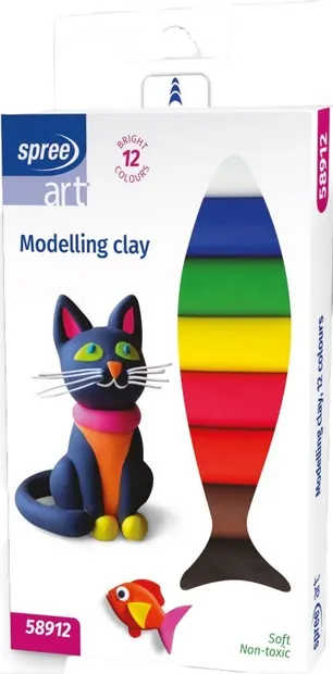 Plastilină Spree Art - 12 culori