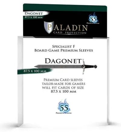 Protecții pentru carduri Paladin Card Protection - Dagonet, Specialist F, 87.5 x 100 mm (55 buc)