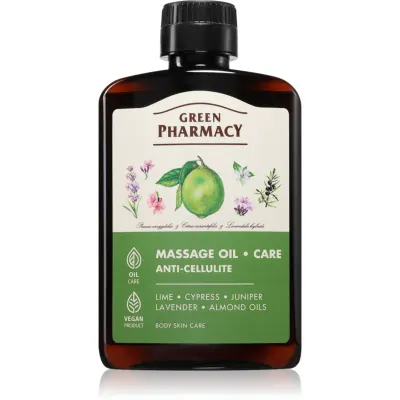 Green Pharmacy Essential oils of Lime Massage Oil ulei de masaj pentru celulită 200 ml