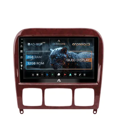 Navigatie Mercedes Benz S-Class (1998-2005), Android, P-Octacore 2GB RAM + 32GB ROM, 9 Inch - AD-BGP9002+AD-BGRKIT408