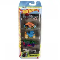 Set 5 masinute Hot Wheels, Street Beasts, JBJ90