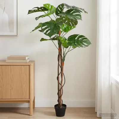 vidaXL Planta artificială Monstera Verde 94 x 18 x 170 cm