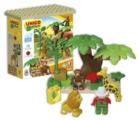 Set de constructii Unico Plus - SAfari, 18 piese