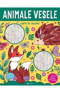 Animale vesele. Carte de colorat
