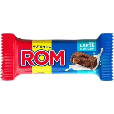 Ciocolata cu lapte Rom, 30 g Engros
