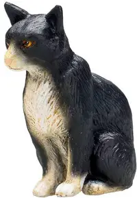 Figurina Mojo Farmland - Pisica alb-neagra
