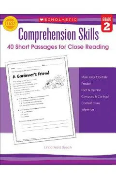 Comprehension Skills: 40 Short Passages for Close Reading: Grade 2