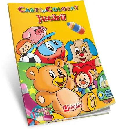 Carte Engros de colorat pentru prescolari - Jucarii , 16.5 x 23.5 cm , 16 pagini