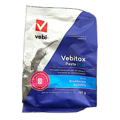 Vebitox Pasta Plus 150 gr, raticid, Vebi - Default Title