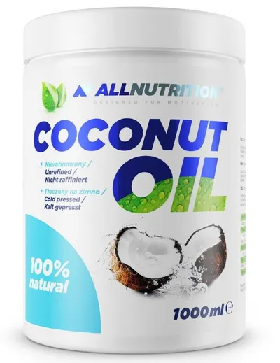 Ulei de cocos, nerafinat, 1000 ml, AllNutrition