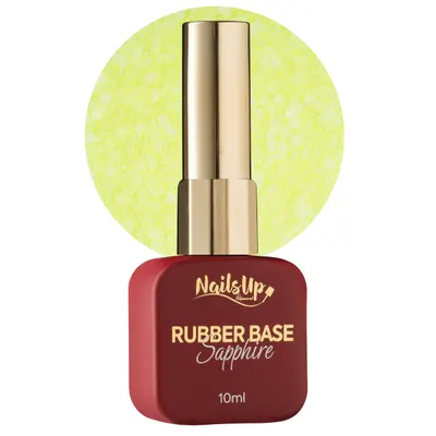 Rubber base NAILSUP Sapphire Flakes 023 10 ml