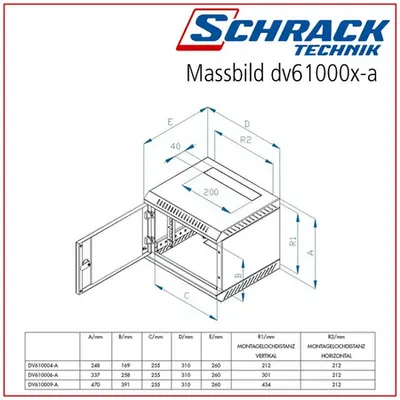 Dulap 10 6U 310x337x260mm