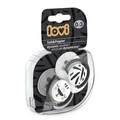 LOVI Suzeta Silicon Dynamic 0-3L x 2PCS SALT&PEPPER - 22/877