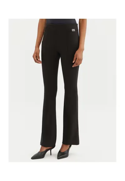 Pantaloni dama - 305265388 - Poliester - Negru - Negru