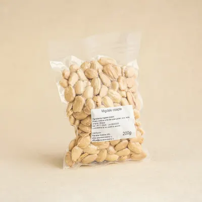 Migdale Grecia decojite coapte nesarate vacuum 200g