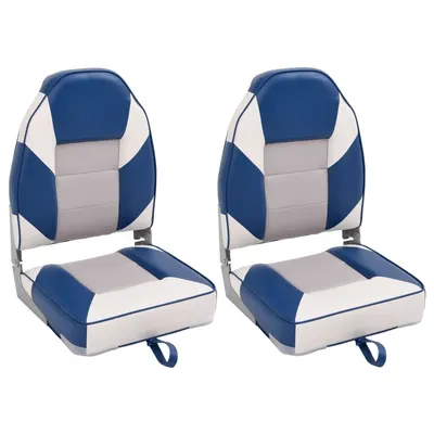 Gossi scaune pliabile pentru barca 2 buc. cu spatar inalt 39x43x58 cm