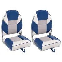 Gossi scaune pliabile pentru barca 2 buc. cu spatar inalt 39x43x58 cm