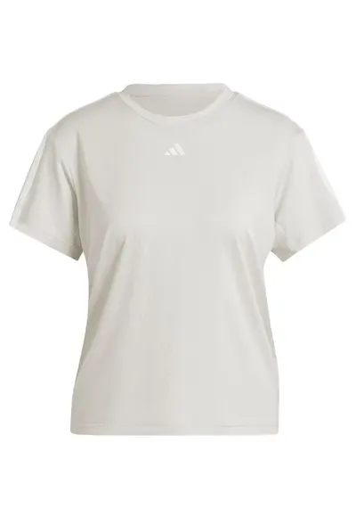 Tricou sport dama aeroready train essentials - poliester - ecru