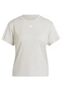 Tricou sport dama aeroready train essentials - poliester - ecru