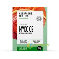 Pulbere Myco O2 Reishi si Cordyceps 1000mg Pure Grade Extracts Ecologica/Bio 60g