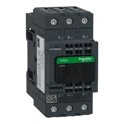 Contactor, TeSys Deca, 3P(3 NO), AC-3/AC-3e, <=400V, 65A, bobina 230V AC 50/60Hz, terminale cu arc