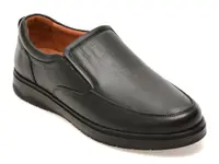 Pantofi OTTER negri, KC10928, din piele naturala