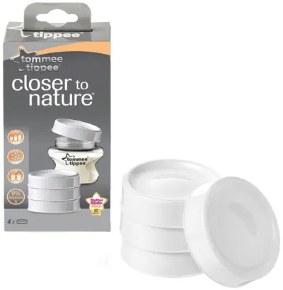 Set 4 capace pentru recipiente stocare lapte matern Tommee Tippee - Closer to Nature