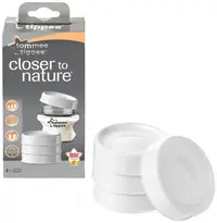 Set 4 capace pentru recipiente stocare lapte matern Tommee Tippee - Closer to Nature