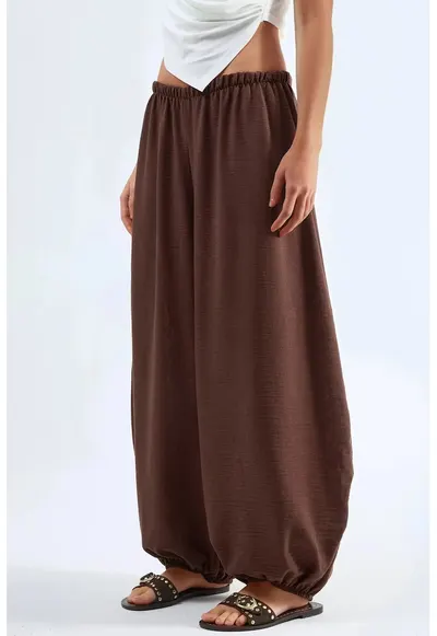 Pantaloni dama - Maro - Textil
