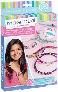 Set creativ Make it Real - Bratari cu culorile curcubeului