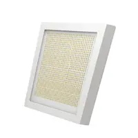 Set 2 x Aplica LED, Putere 12W, Forma Patrata, Contur Metalic, 220V