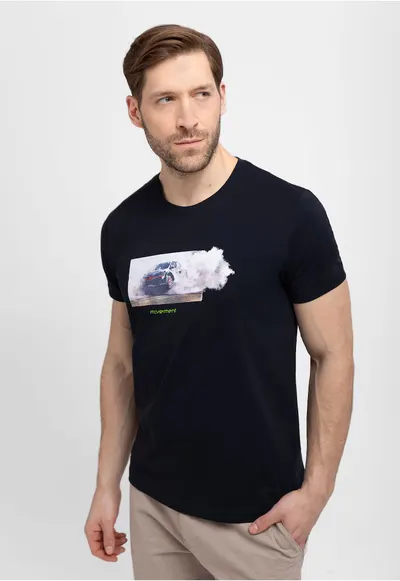 Tricou T-Dust pentru barbati albastru marin - Bleumarin