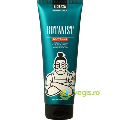 Gel de Dus si Sampon pentru Barbati cu Amestec de Plante Botanist 220ml
