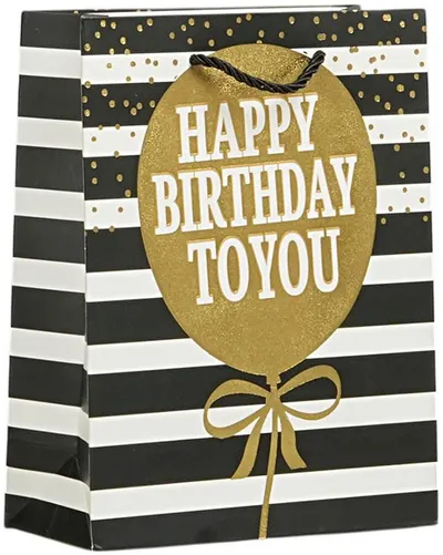 Pungă cadou Happy Birthday - Balon, 18 х 23 х 8 cm