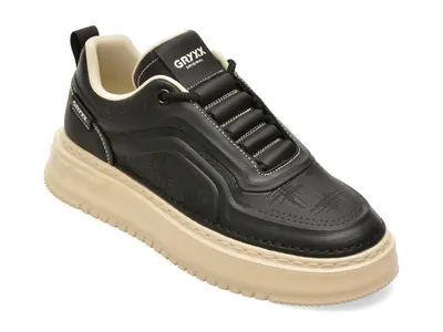 Pantofi sport GRYXX negri, 251251, din piele naturala