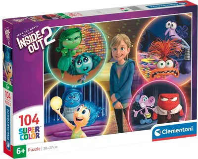Puzzle pentru copii Clementoni de 104 piese - Inside Out 2, varianta 1